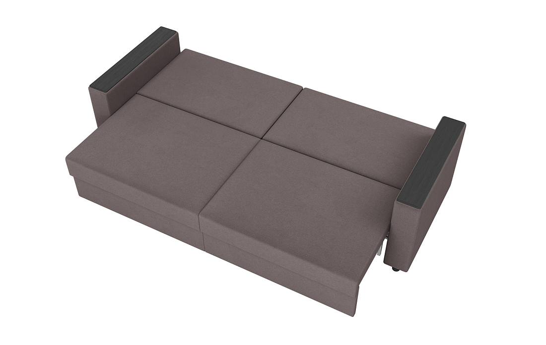 Гермес / Диван - кровать 3-х мест велюр parma 14 коричневый